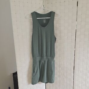 Sweaty Betty Green Sleeveless Romper
